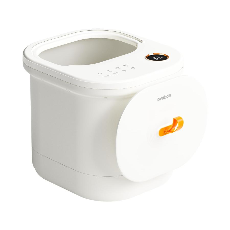 GOQRAQ 足湯 フットバス 足湯器 足浴 深型タイプ 高さ33cm 電動もみ玉