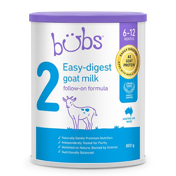 Bubs（バブズ）A2 ヤギミルク・ゴート粉ミルク ステップ2（6〜12カ月