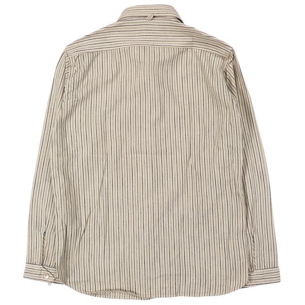 ORGUEIL（オルゲイユ） インディゴストライプ 長袖 ショールカラー