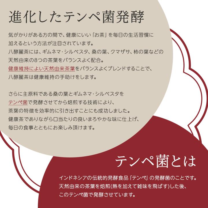 はつらつ堂 八酵麗茶 96包 お茶 桑の葉 テンペ菌 乳酸菌 健康 個包装