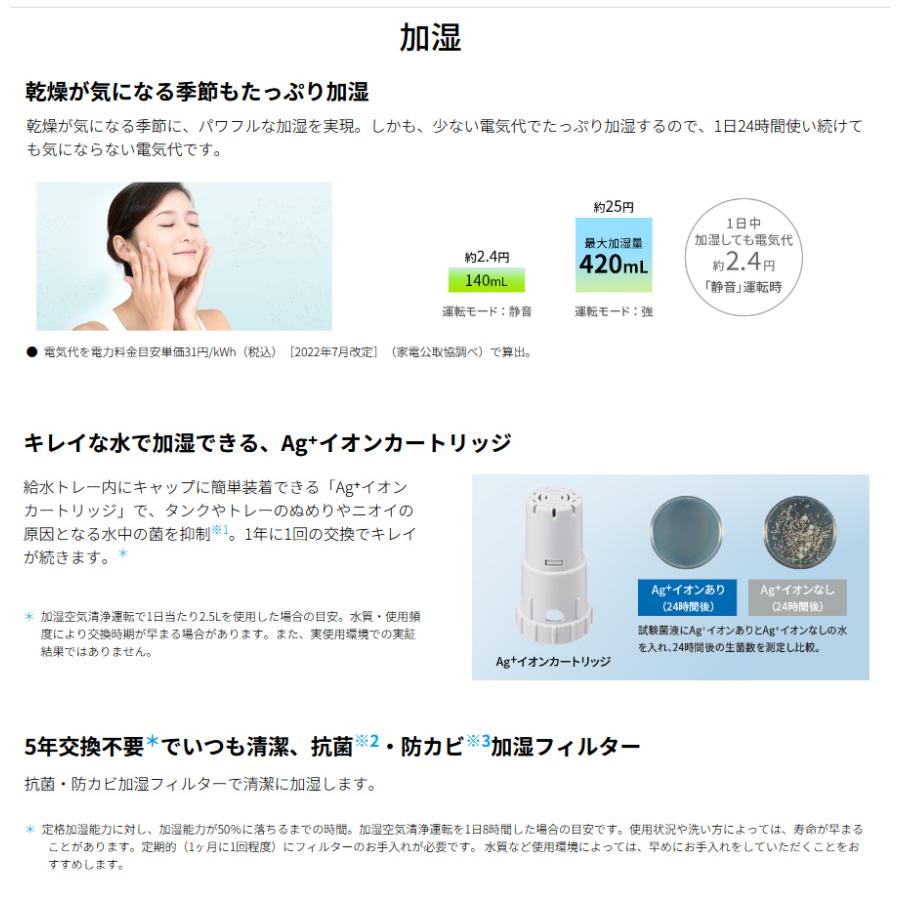 プラズマクラスター シャープ 加湿空気清浄機 KI-RS40-W ホワイト系