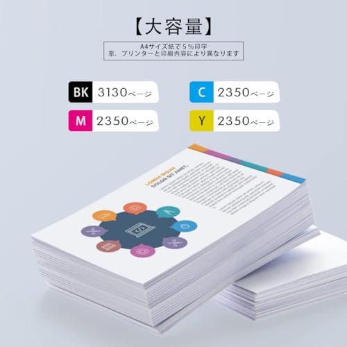 Canon キャノン用 CRG-067H （BK/C/M/Y) 大容量 4本セット 「残量表示