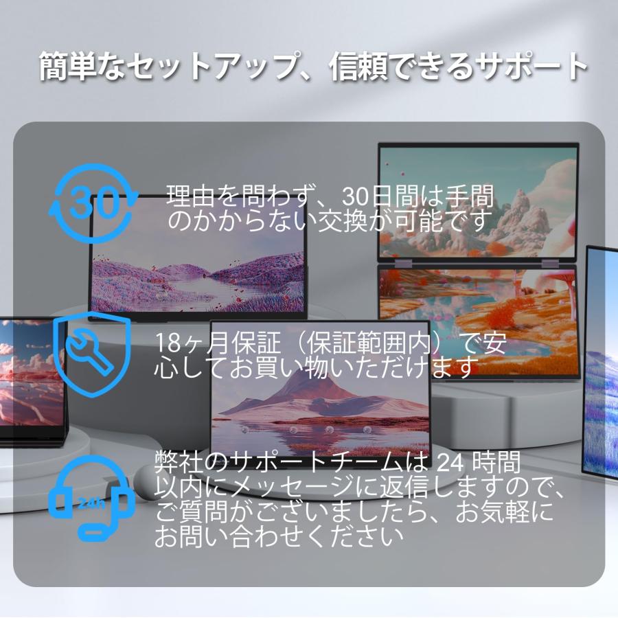モバイルモニター 15.6インチ InnoView モバイルディスプレイ 自立型