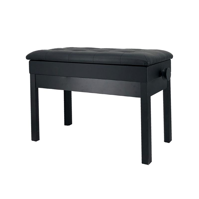 RAKU 楽譜収納付き ピアノ椅子 ピアノイス イス ベンチタイプ 高さ微