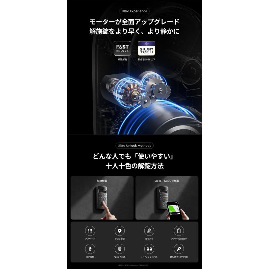 SwitchBot（スイッチボット） ドアロックUltra 指紋認証セット