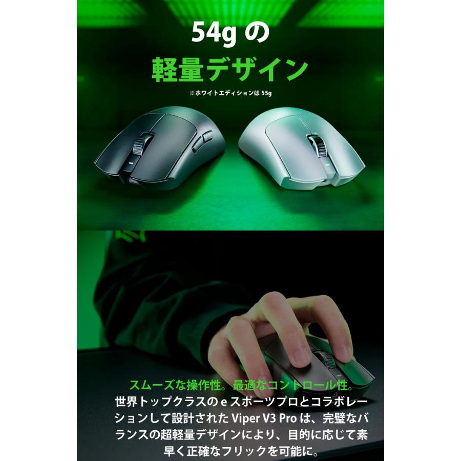 ド*ニ様 Razer Viper V3 Pro ワイヤレスゲーミングマウス 80 Razer