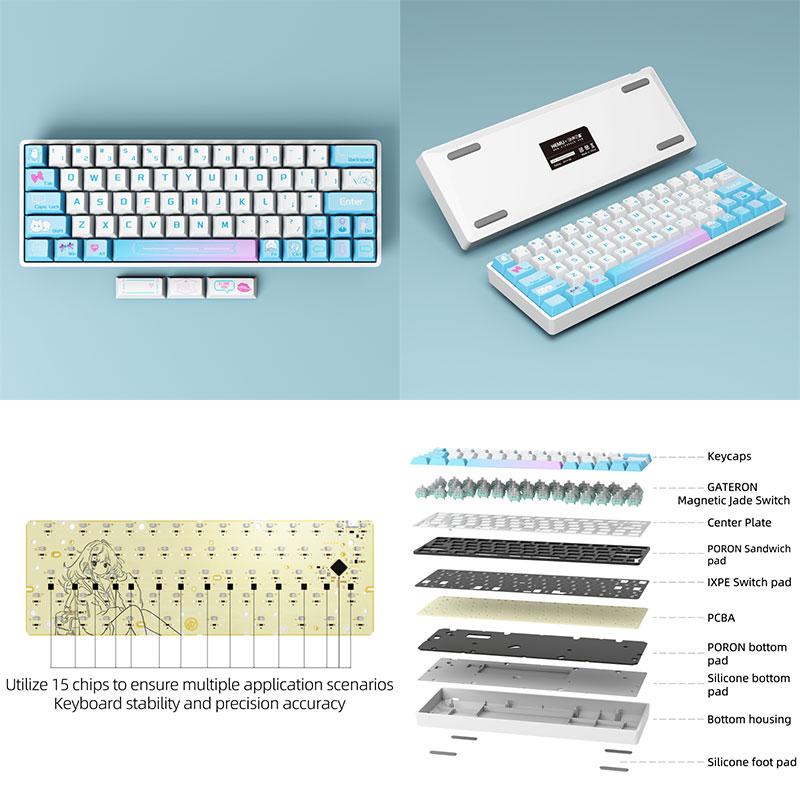 Sikakeyb Castle HM66 60% US配列 有線 8000Hz ラピッドトリガー対応