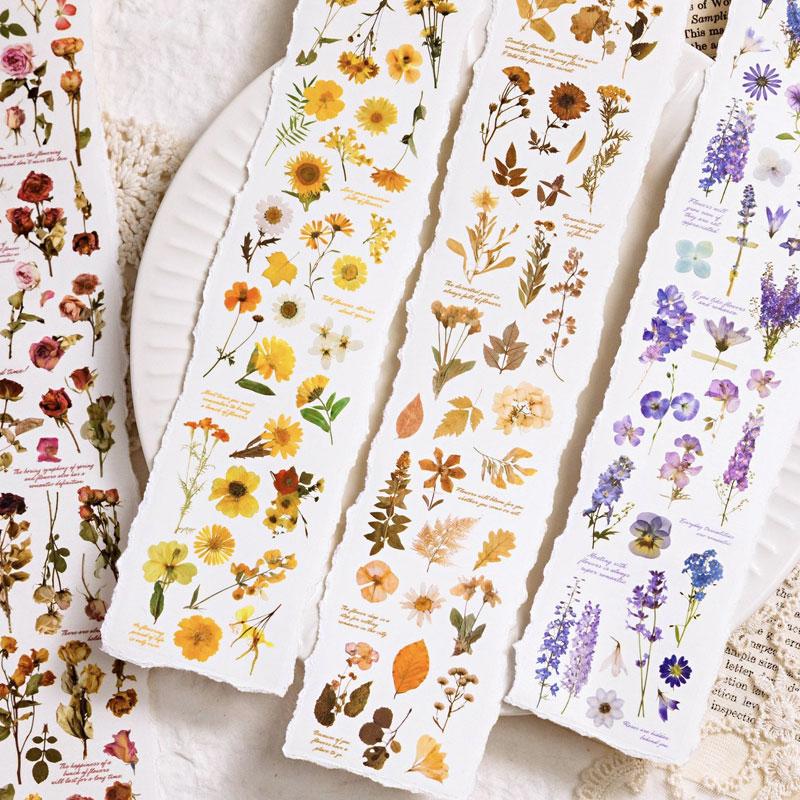 コラージュ 素材 マスキングテープ マステ 植物 バラ 花 薔薇 ジャンク