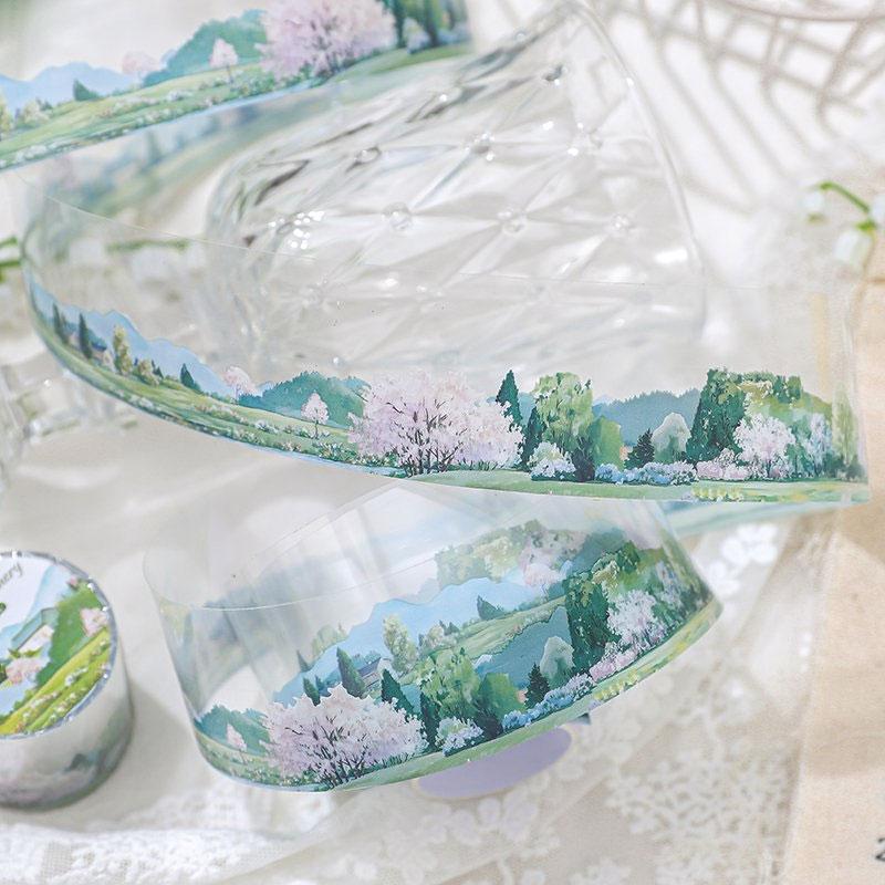 コラージュ 素材 マスキングテープ マステ 風景 背景 景色 桜 ショップ