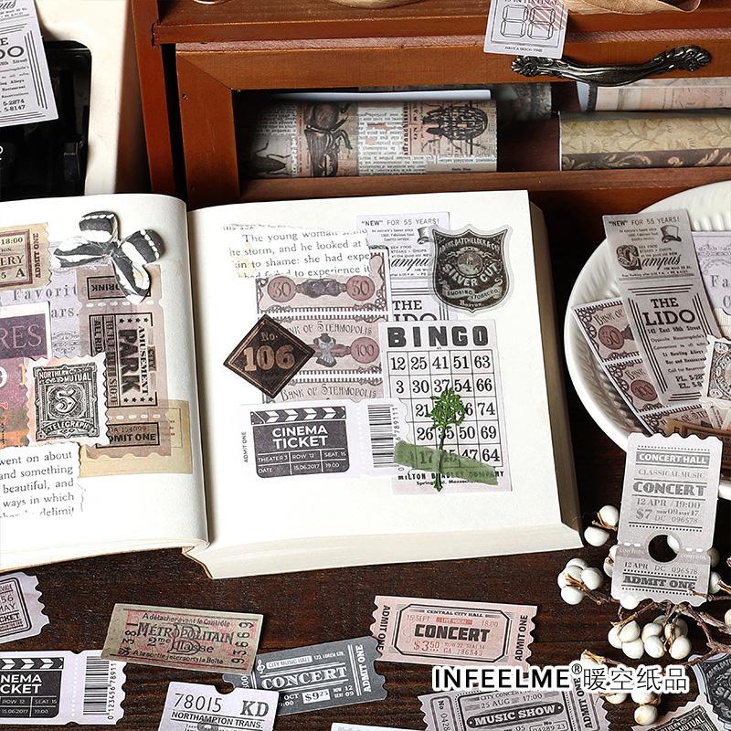 シール ステッカー タグ ラベル フレーム コラージュ 素材 ジャンク