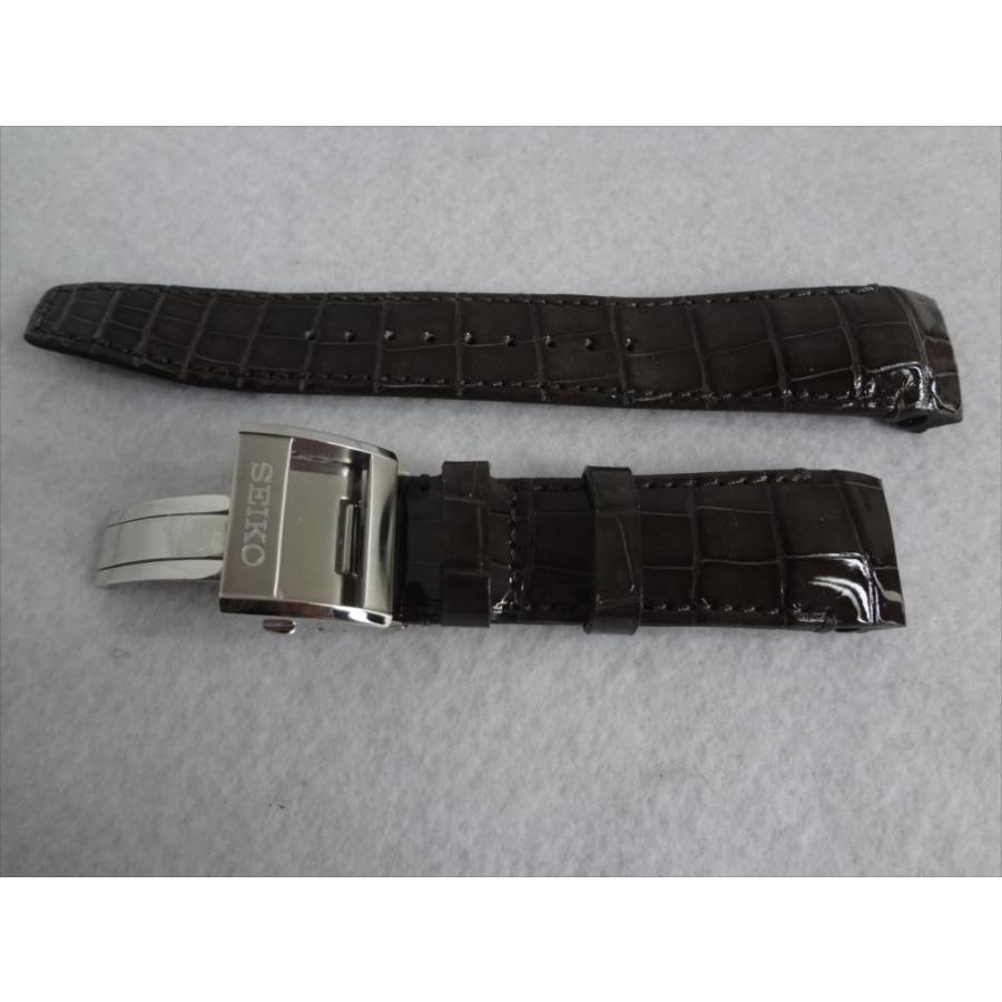SEIKO 純正バンド アストロン クロコダイル レザーベルト 22mm SBXB095