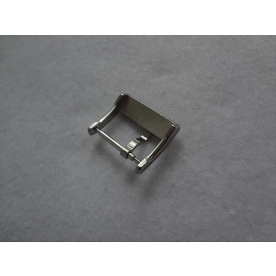 Hamilton 純正レザーベルト用バックル 尾錠 16mm ロゴ入り つや消し