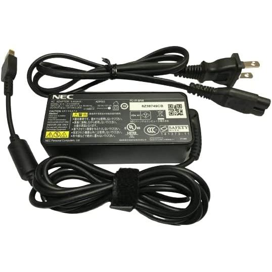 PSE認証】純正品 NEC ACアダプター 四角型 電源ケーブル付属 NEC AC