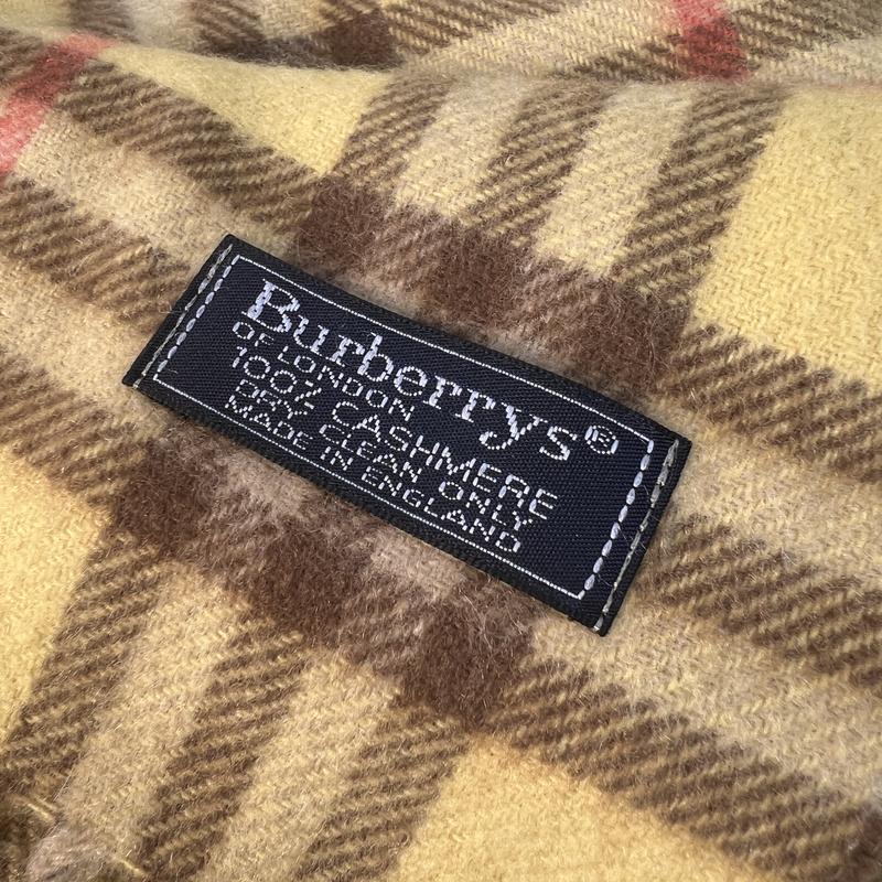 BURBERRY（バーバリー） バーバリーノバチェック柄 タグ付き カシミヤ