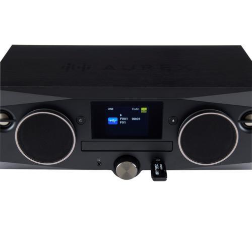 東芝CD／FMワイヤレススピーカーAUREX AX-XSS100(K) ブラック 独自開発