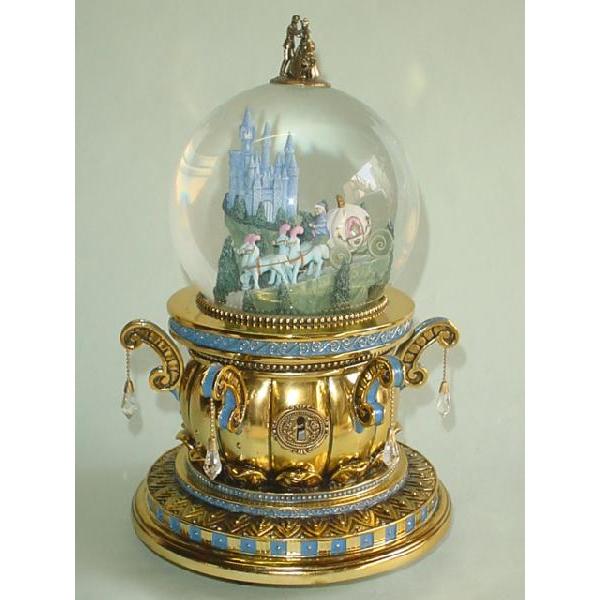 US ディズニー限定」 シンデレラ城 “秘密の鍵付き” オルゴール スノー