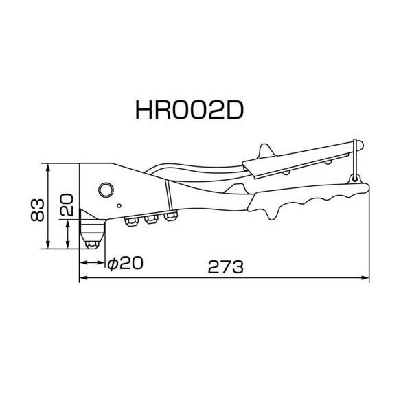 ロブテックス HR102D ハンドリべッターツールキット ハンドリベッター