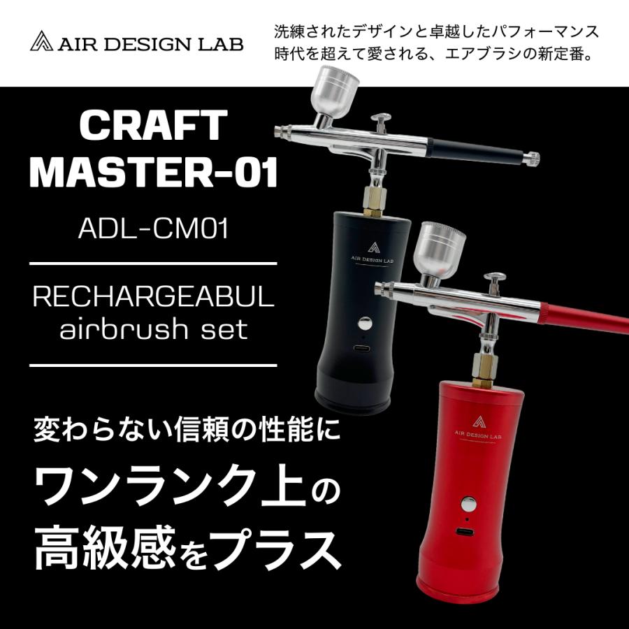 Longsafe クラフトマスター エアブラシ 充電式 28PSI コンプレッサー