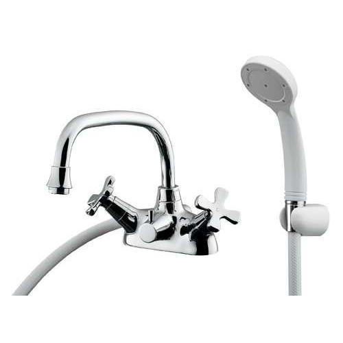 カクダイ 2ハンドルシャワー混合栓 152-210