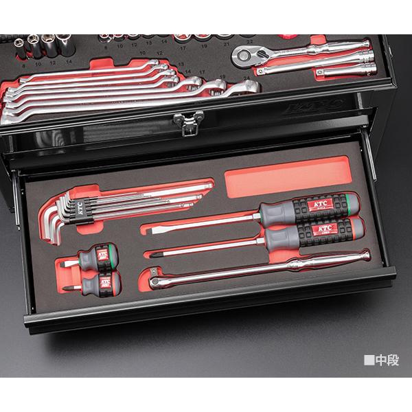 KTC 【特典付】KTC SK36626XBK 9.5sq. 工具セット 66点 京都機械工具
