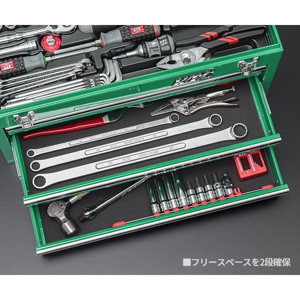 KTC KTC 9.5sq. 91点工具セット マラカイトグリーン SK39120XMLGREM