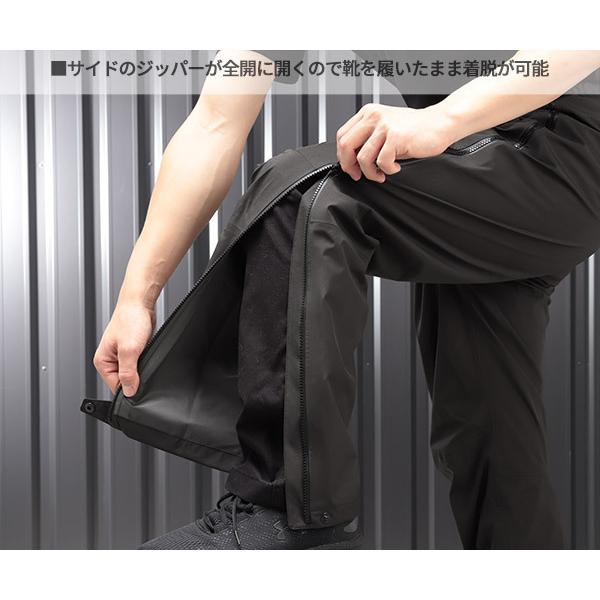 TRUSCO中山 TRUSCO ゴアテックスフルジップレインパンツ ブラック L