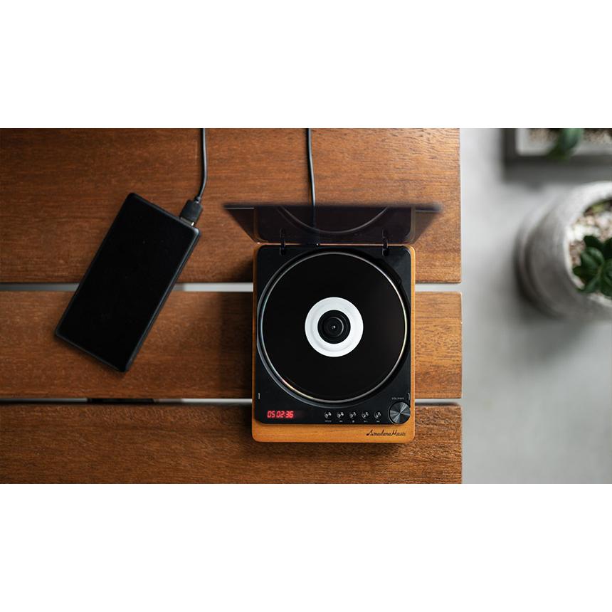 cdプレーヤー 新型 bluetooth付き 高音質 コンパクト Amadana Music