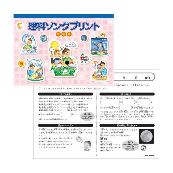 七田式プリント 七田式 社会科・理科ソングとソングプリントのセット