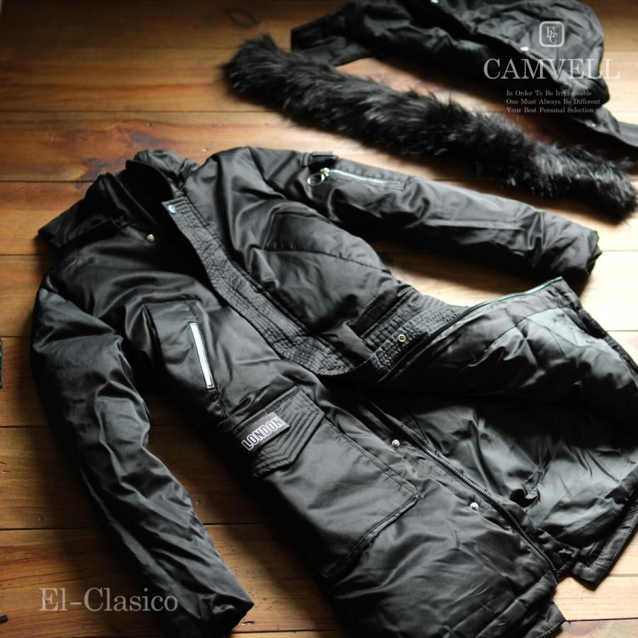 新品*英国ロンドン *CAMVELL キャンベル*ロングダウンコート ブラック