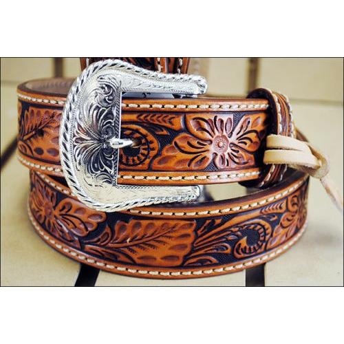 Tony Lama（トニーラマ） C40064 メンズ ブラウン フローラル ツールド