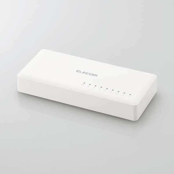 ELECOM（エレコム） スイッチングハブ Giga対応 8ポート スイッチ AC
