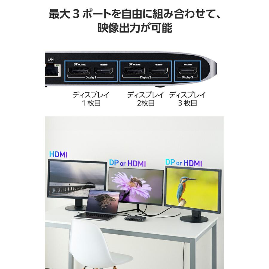 ELECOM（エレコム） ドッキングステーション USB Type-C Displaylink