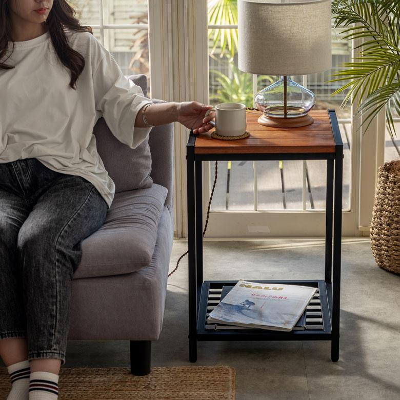 ELEMENTS サイドテーブル テーブル ナイトテーブル ベットサイド