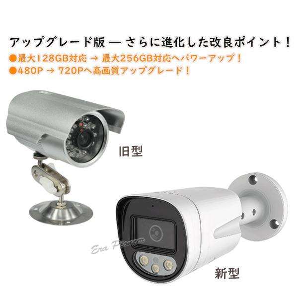 防犯カメラ 屋外 常時録画 SDカード録画 赤外線 暗視 監視カメラ