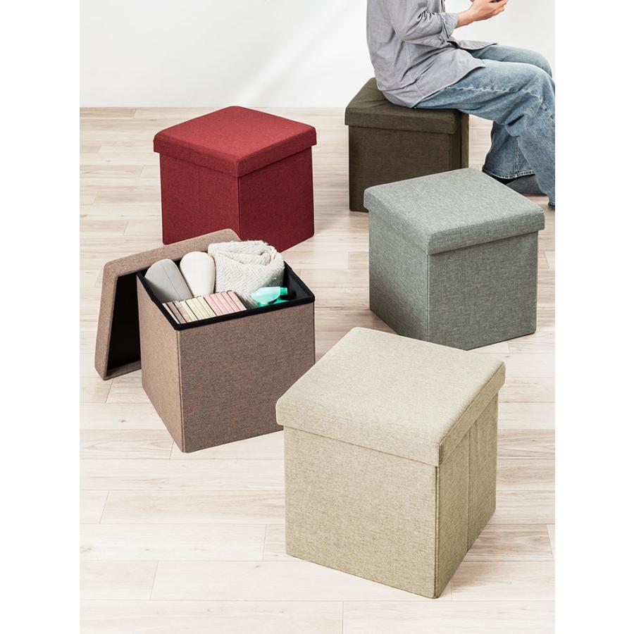 SANWA SUPPLY（サンワサプライ） スツール 収納 オットマン 収納椅子