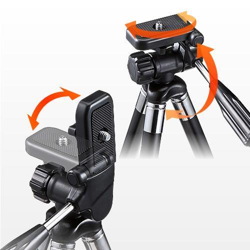 SANWA SUPPLY（サンワサプライ） カメラ三脚 8段伸縮 コンパクト 軽量