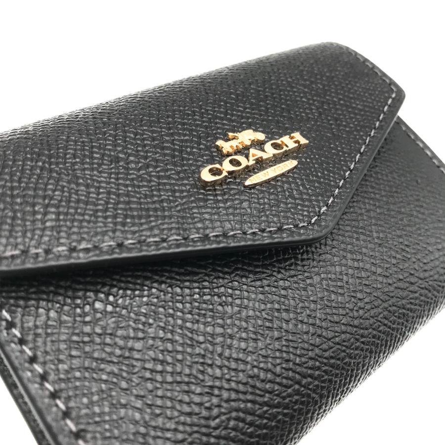 COACH（コーチ） 名刺入れ ☆COACH☆ フラップ カードケース ブラック