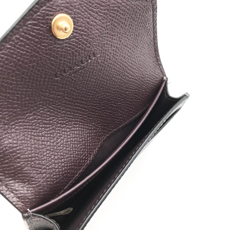 COACH（コーチ） 名刺入れ ☆COACH☆ フラップ カードケース ブラック