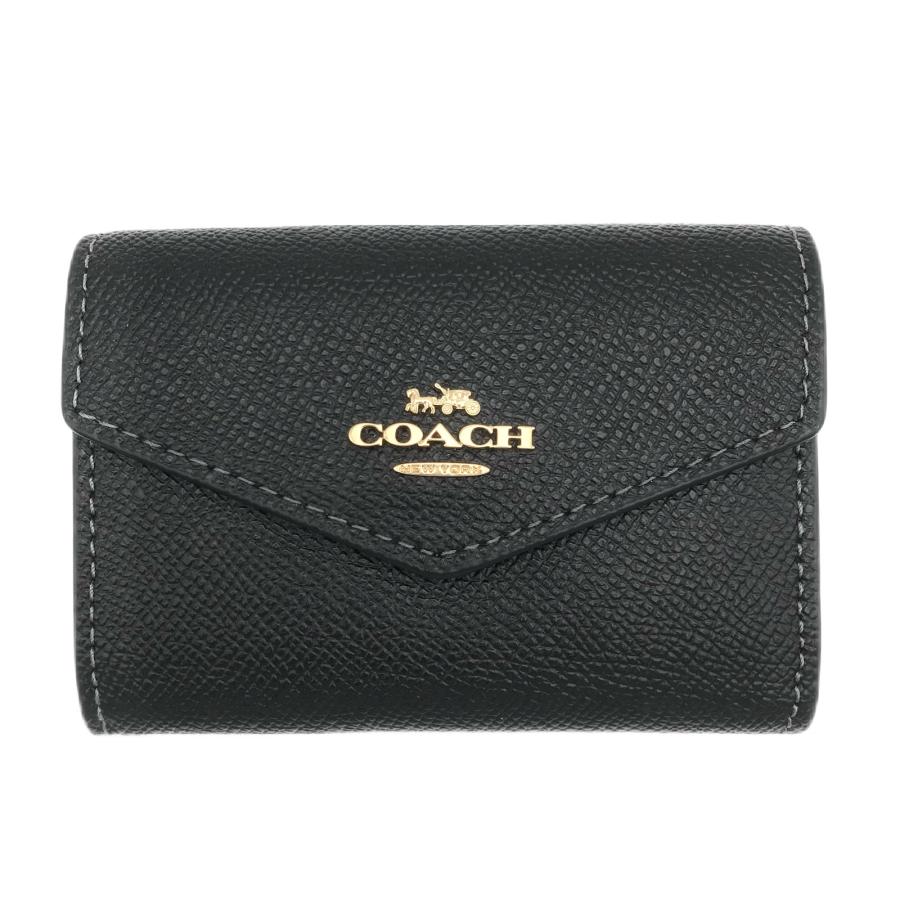 COACH（コーチ） 名刺入れ ☆COACH☆ フラップ カードケース ブラック