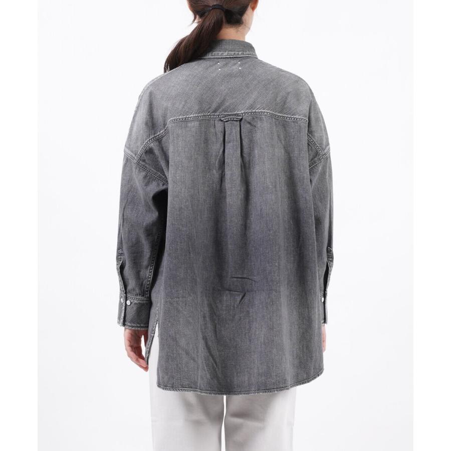 アッパーハイツ ビッグデニムシャツ オーバサイズシャツ THE FLUTTER