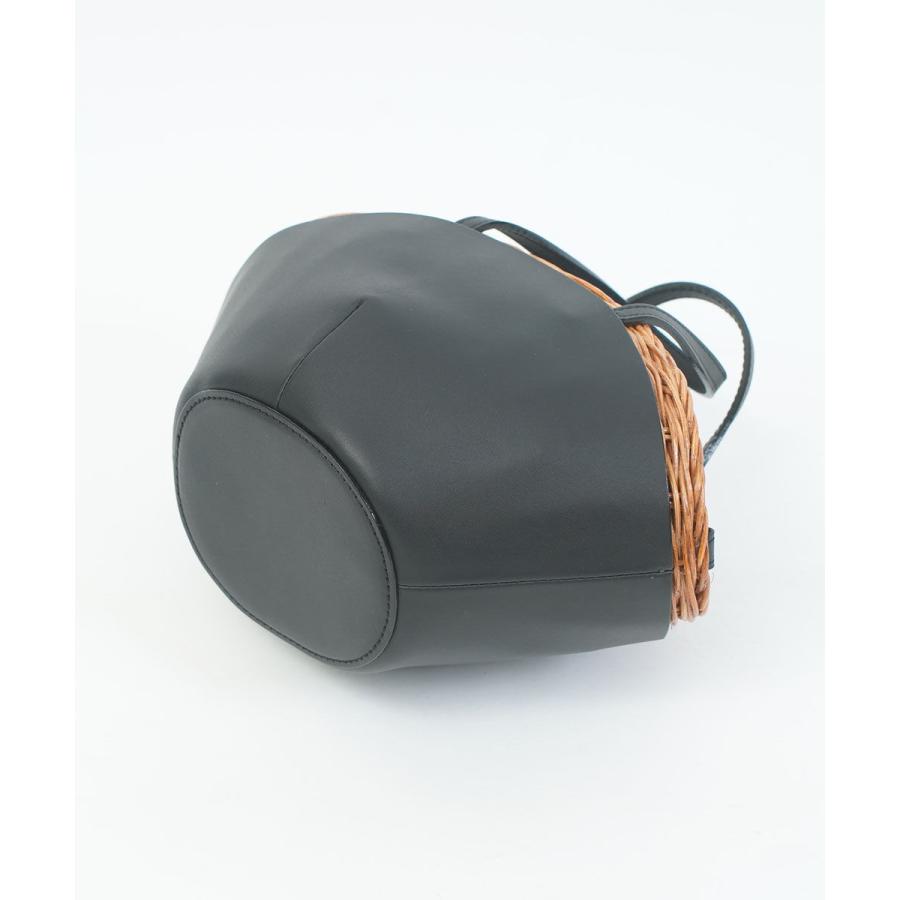 ザ バグマティ レザー×ウィッカーカゴバッグ The Bagmati レディース