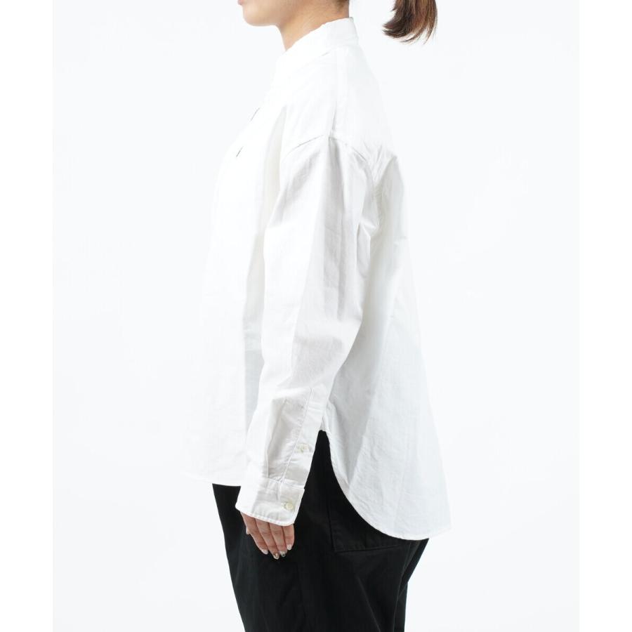 GYMPHLEX（ジムフレックス） 長袖 ボタンダウンシャツ 白シャツ