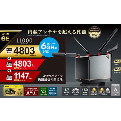 BUFFALO（バッファロー） 無線LANルーター WXR-11000XE12/D [W-iFi6E