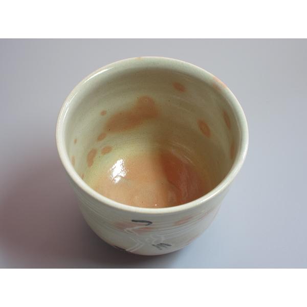 阿漕焼 御本立鶴写茶碗 福森比路志造（本体のみ） : 茶道具商 越中屋