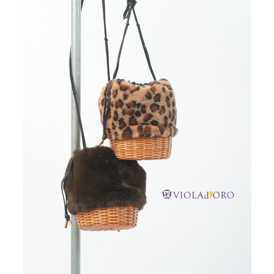 VIOLAd'ORO（ヴィオラドーロ） ファーかごバック レディース 国内正規