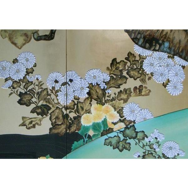 漆絵 酒井抱一の名作_桐菊流水図 NH58 : 絵画制作専門ユーラシアアート