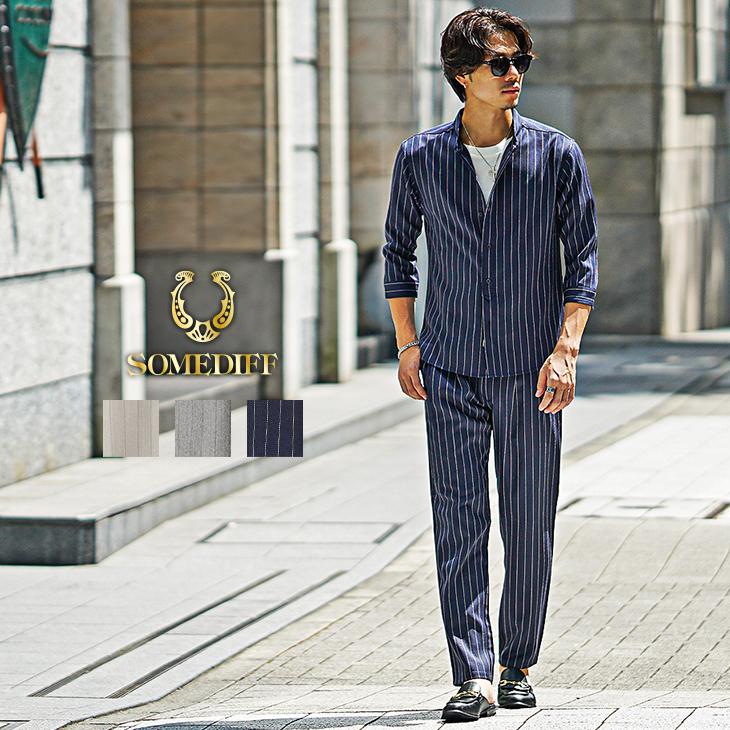 joker（ジョーカー） セットアップ メンズ ブランド 7分袖シャツ