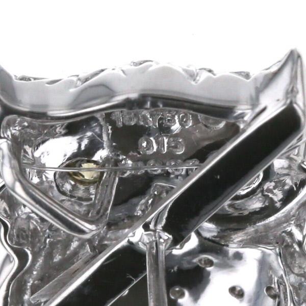 値下げ K18WG ホワイトゴールド 銅 タックピン ピンバッジ ブローチ