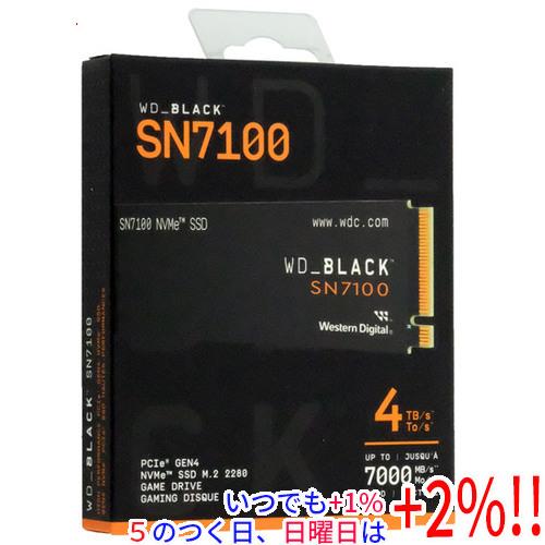 Western Digital製 WD Black SN7100 NVMe SSD WDS400T4X0E 4TB