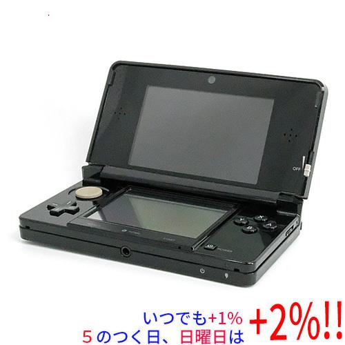 ニンテンドー3DS 【中古】任天堂 クリアブラック CTR-S-KGBA 本体のみ